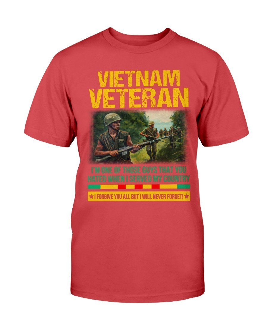 Vietnam Veteran I Forgive You All But I Will Never Forget shirt ...