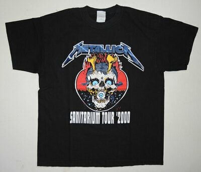 Vintage 2000 Metallica Sanitarium Tour Concert T Shirt  Y2k Slayer Nice 7282