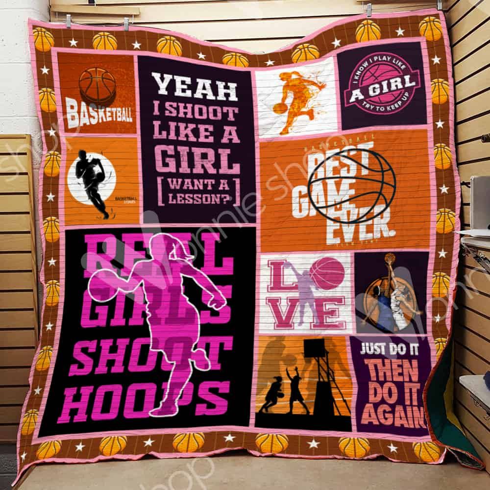 Basketball Girl 3D Quilt Blanket HGM1257