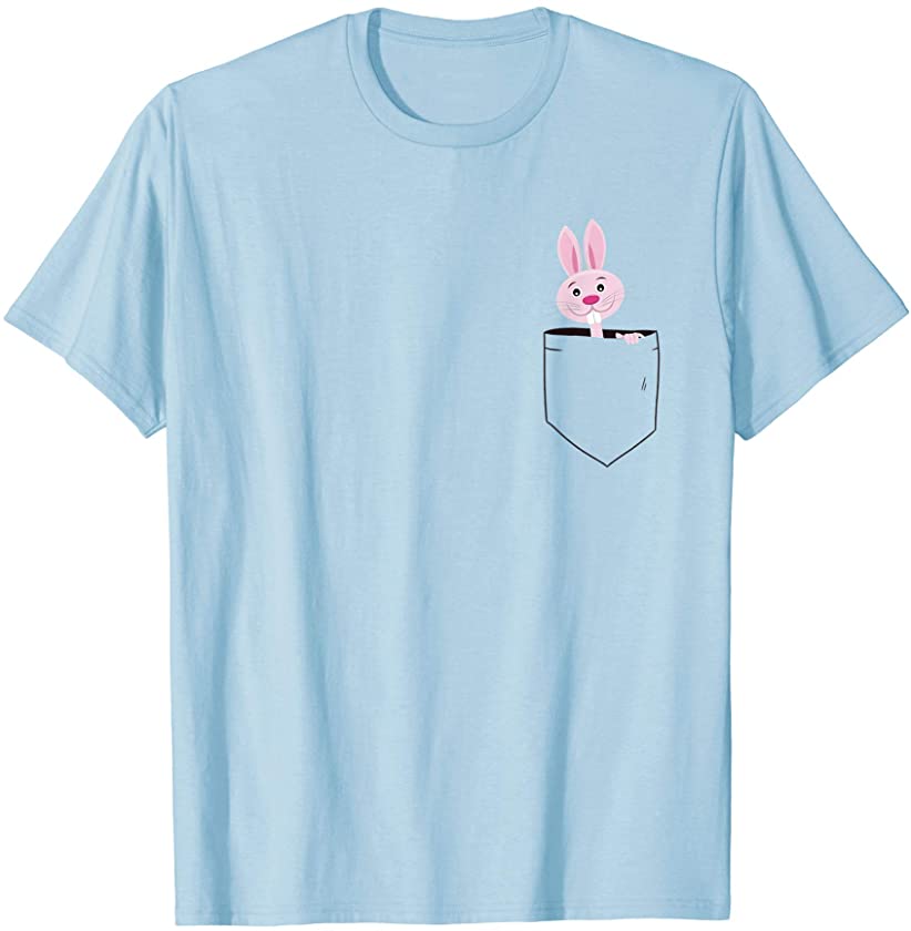 Bunny In Your Pocket Toddler Girl Kid Mom Cute Bunny Easter T-Shirt