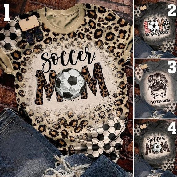 Soccer Mama Leopard Aop T-Shirt #Kv