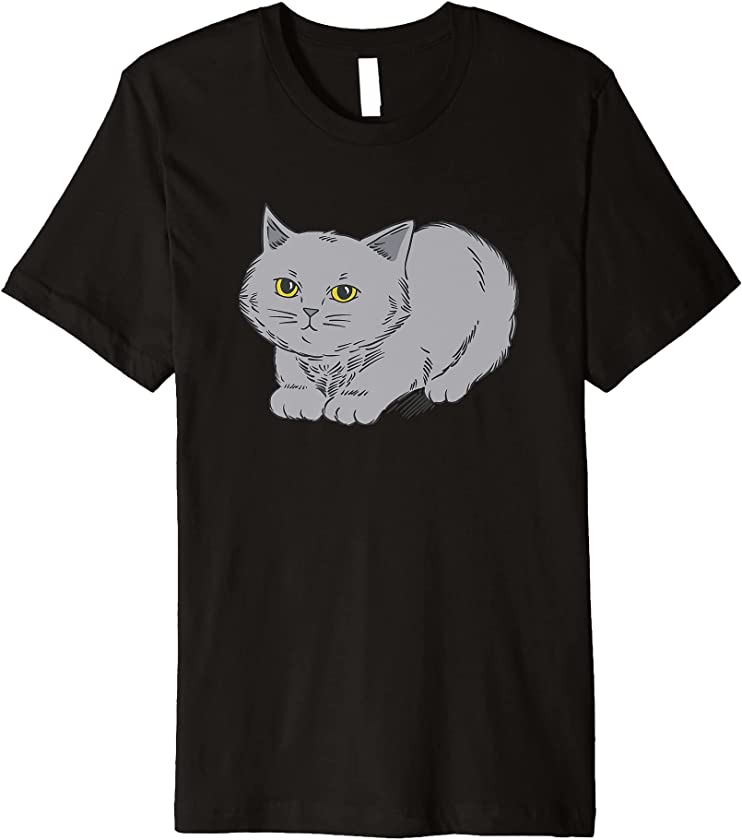 Brittish Short Hair Cat – Kitty Tomcat Male Female Kitten Premium T-Shirt