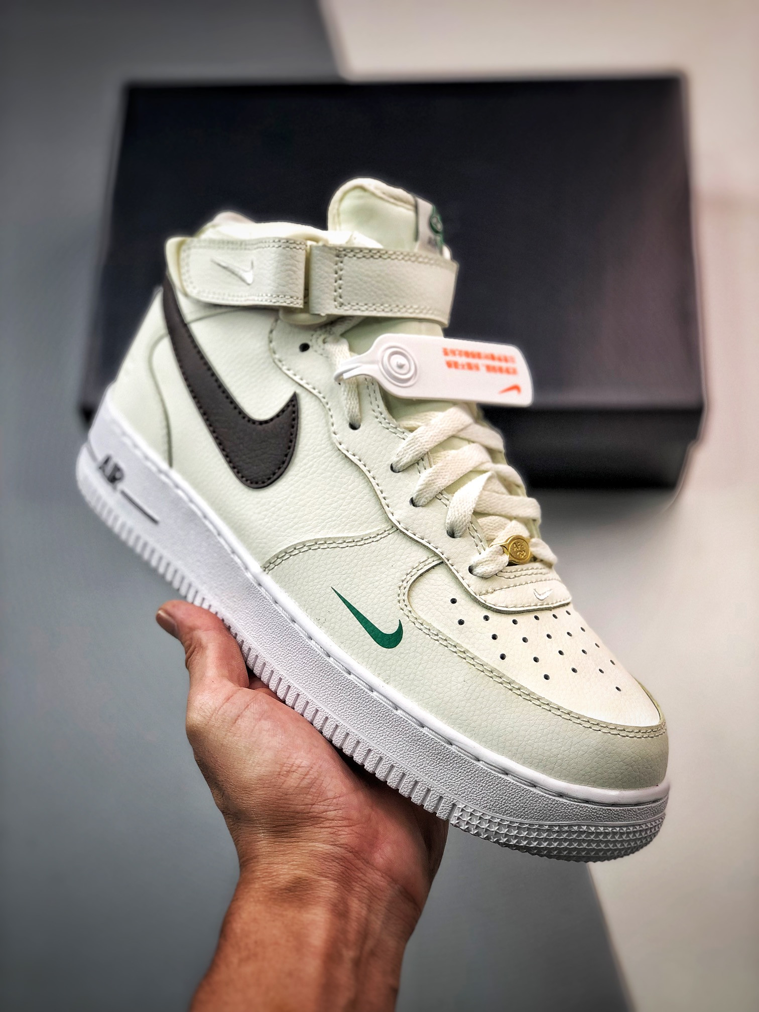 Nike Air Force 1 Mid ’40th Anniversary’ SailMalachiteWhiteBrown Basalt DR9513-100 5340116