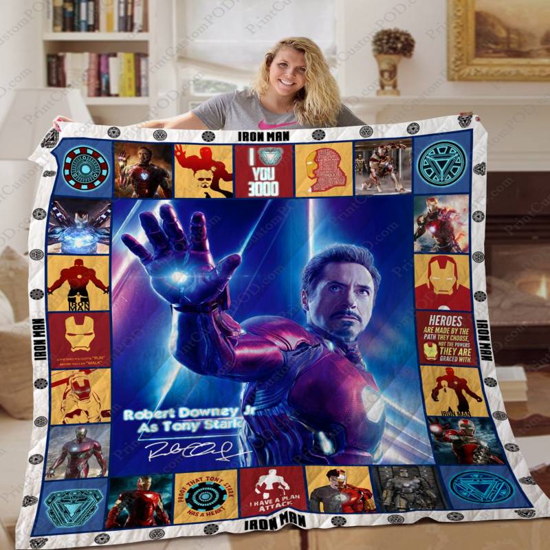 [TA] – Iron Man Tony Stark Quilt Blanket Ver 1