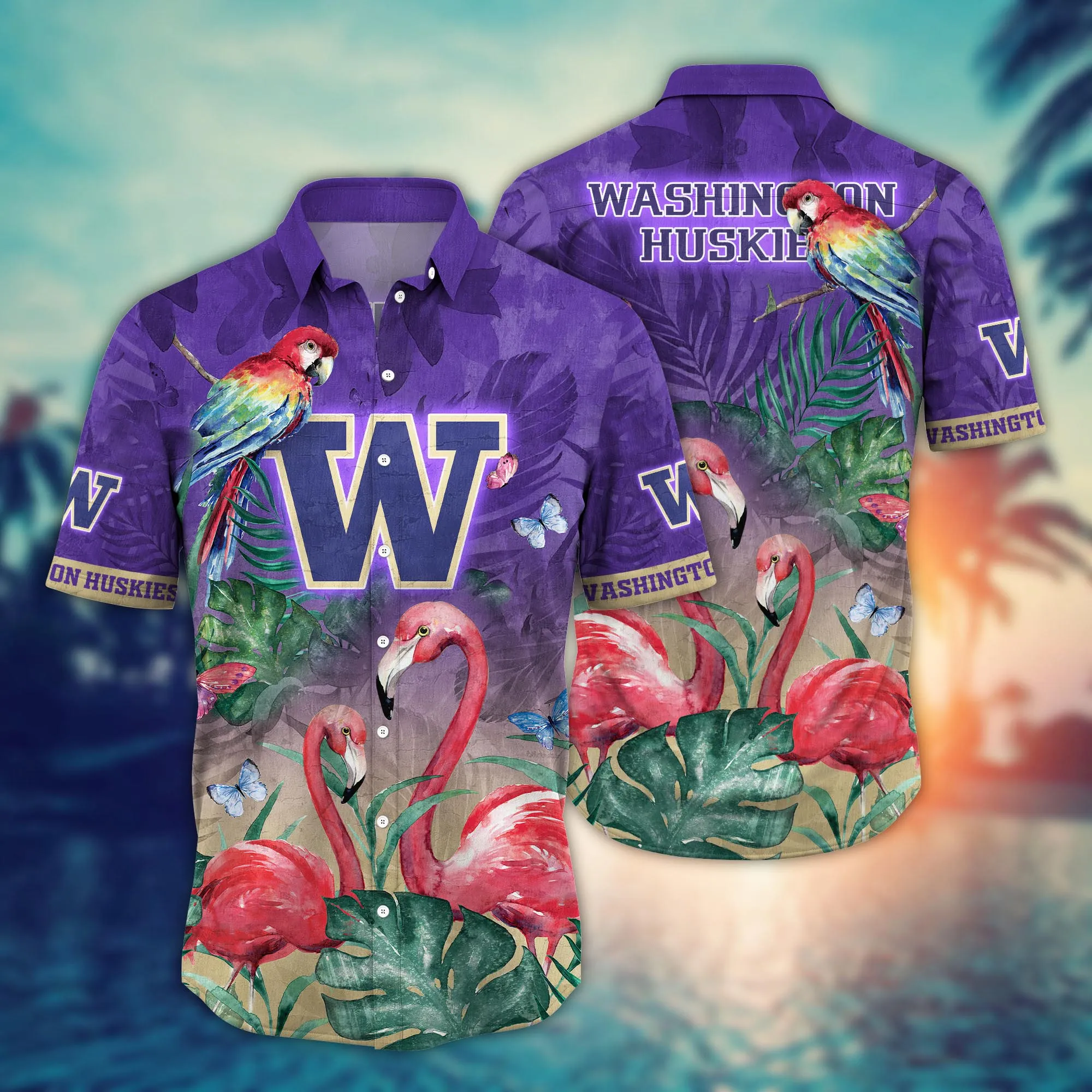 Washington Huskies NCCA Hawaiian Shirt Pool Parties Aloha Shirt