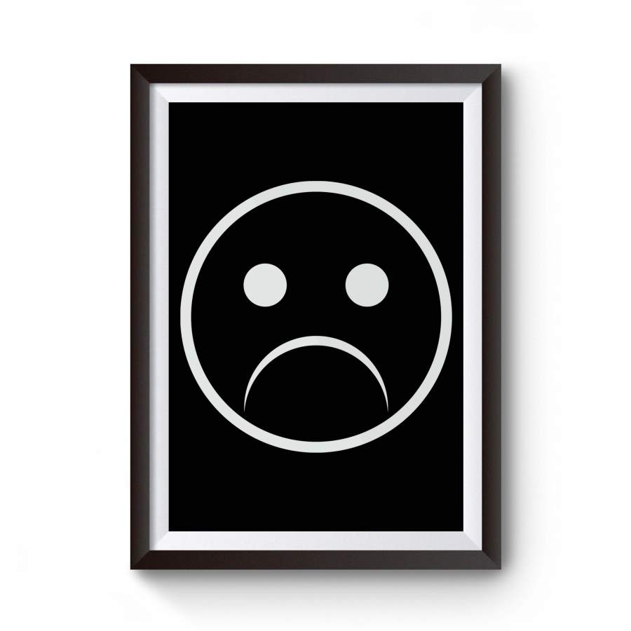 Sad Faces Emoticon Keyboard Tumblr Inspired Aesthetic Sad Boys Pale Pastel Grunge Poster