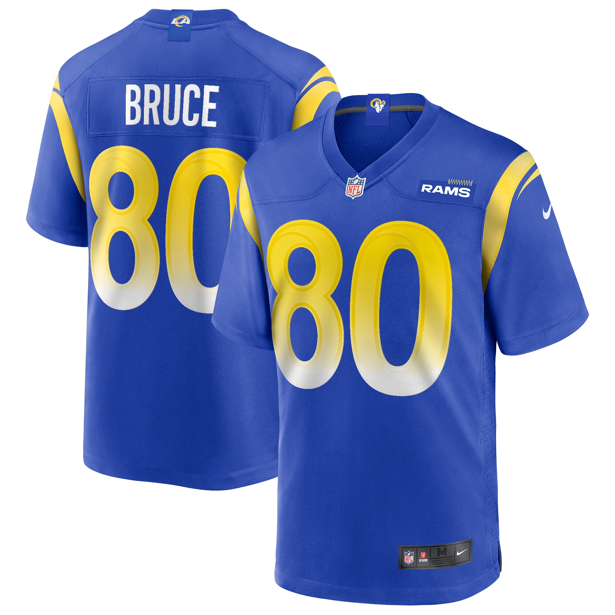 Men’s Los Angeles Rams Isaac Bruce Royal Game Retired Player Jersey