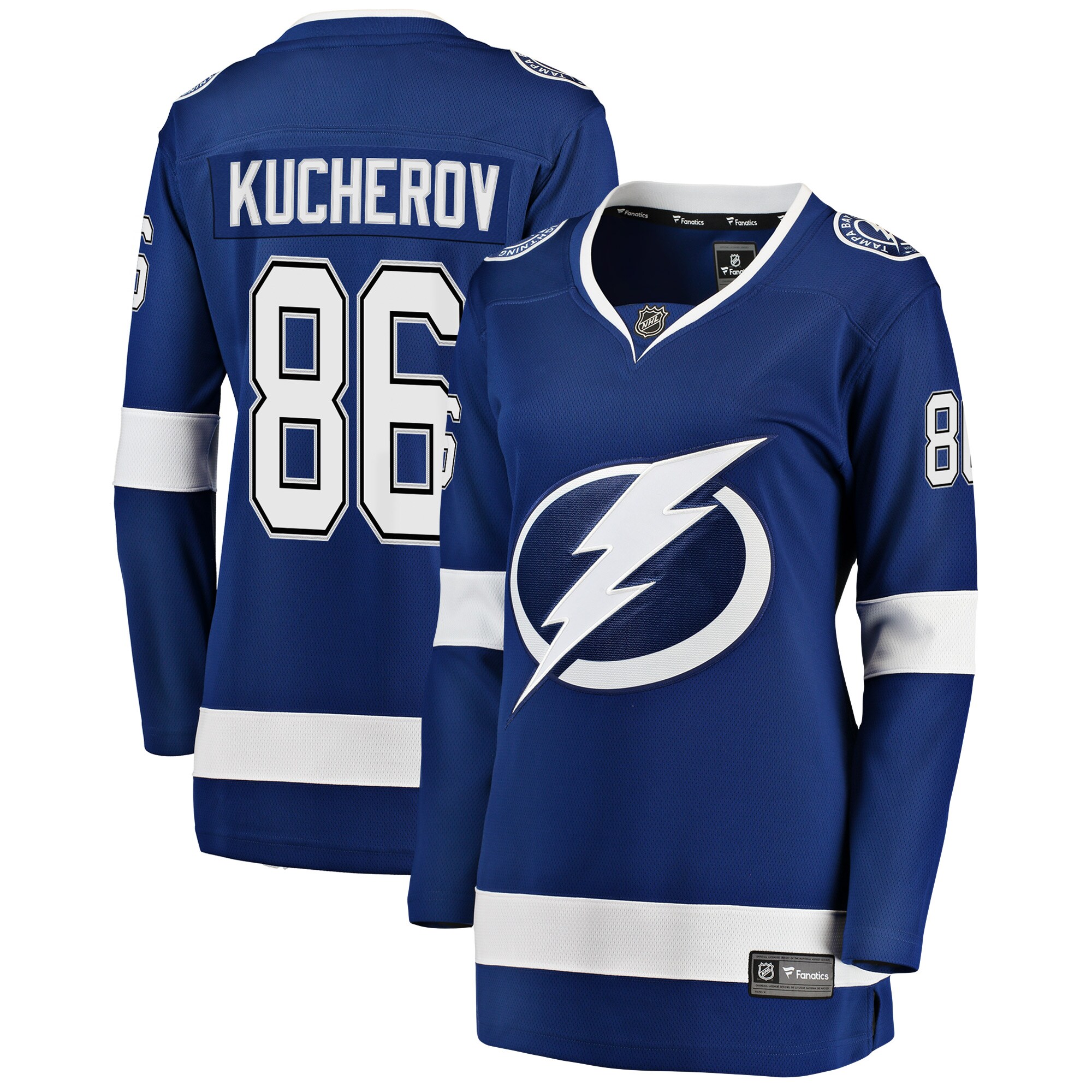 Nikita Kucherov Tampa Bay Lightning Branded Women's Breakaway Player Jersey – Blue