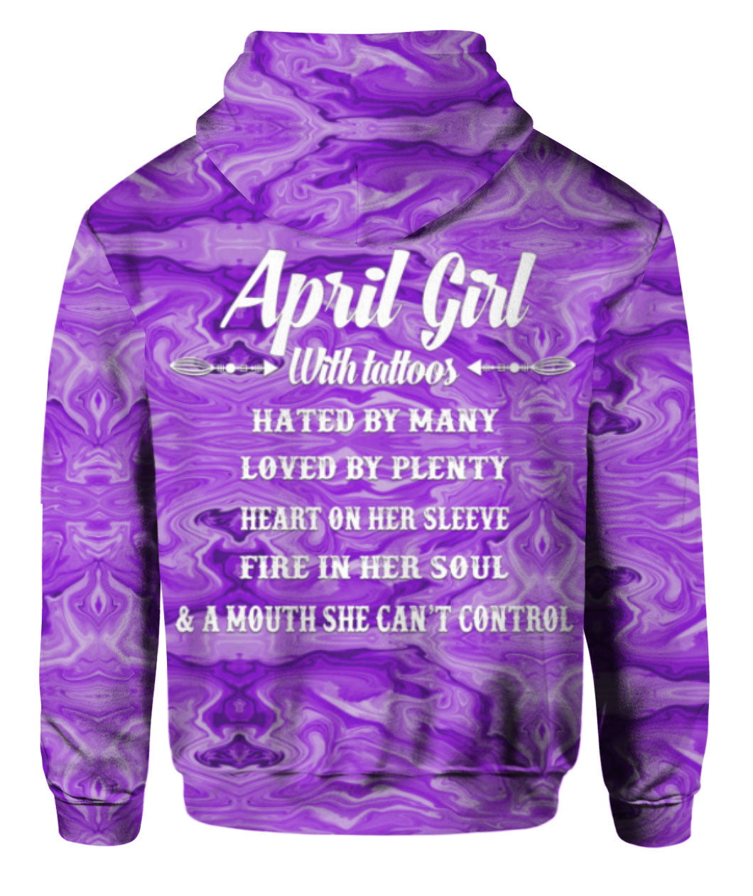 April Girl With Tattoos All Over Print - For Men And Women - TattoosCafe