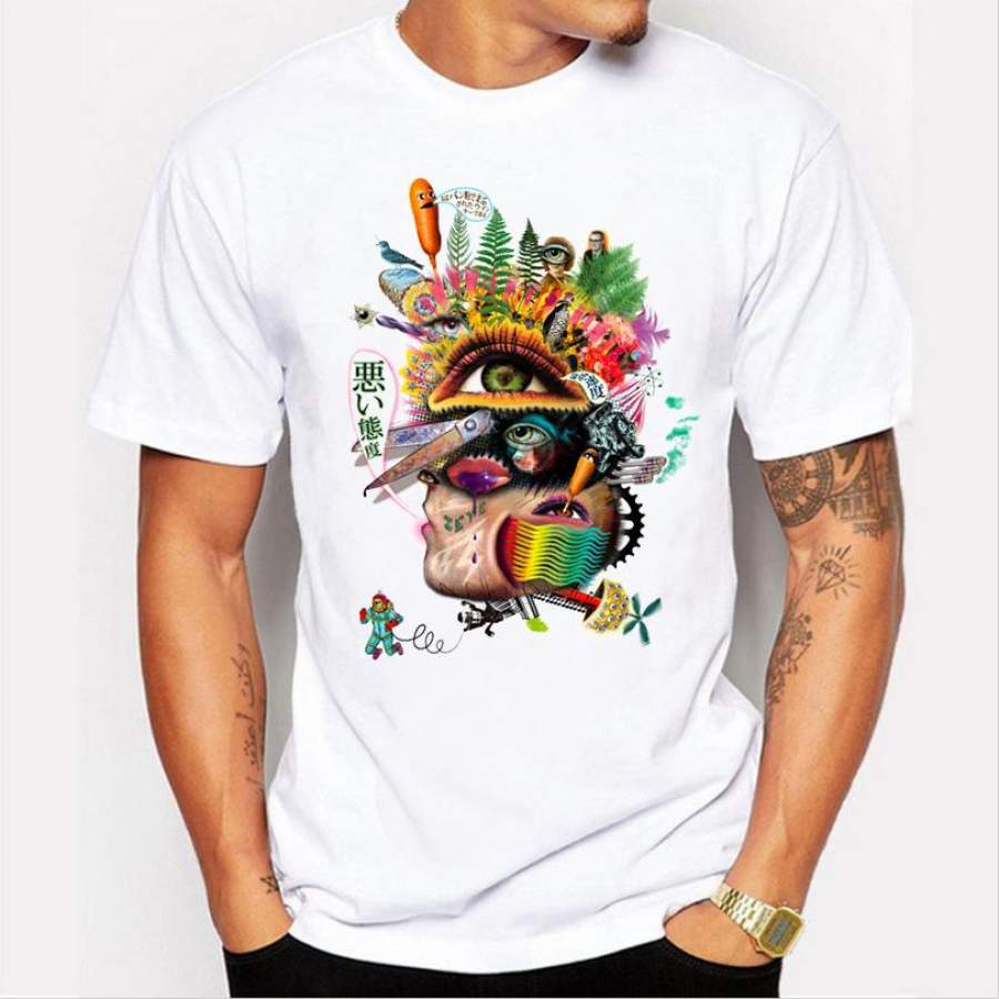 3D T-shirt Men Summer Animal Hip hop  Printed T-shirts Men Cotton Casual Top