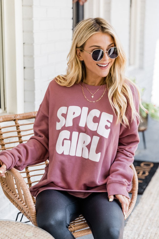 Spice Girl Mauve Graphic Sweatshirt