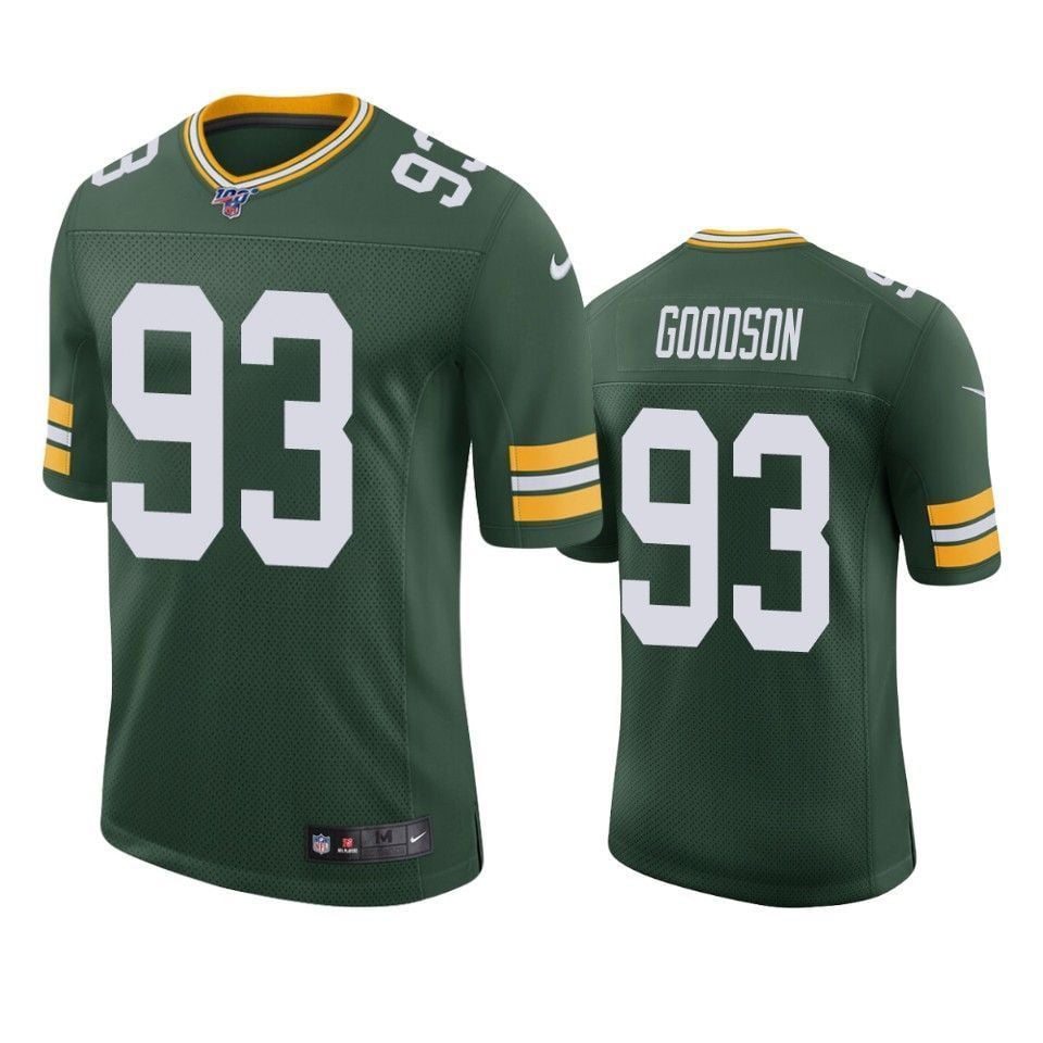 Green Bay Packers Bj Goodson Limited Jersey Green 100Th Season