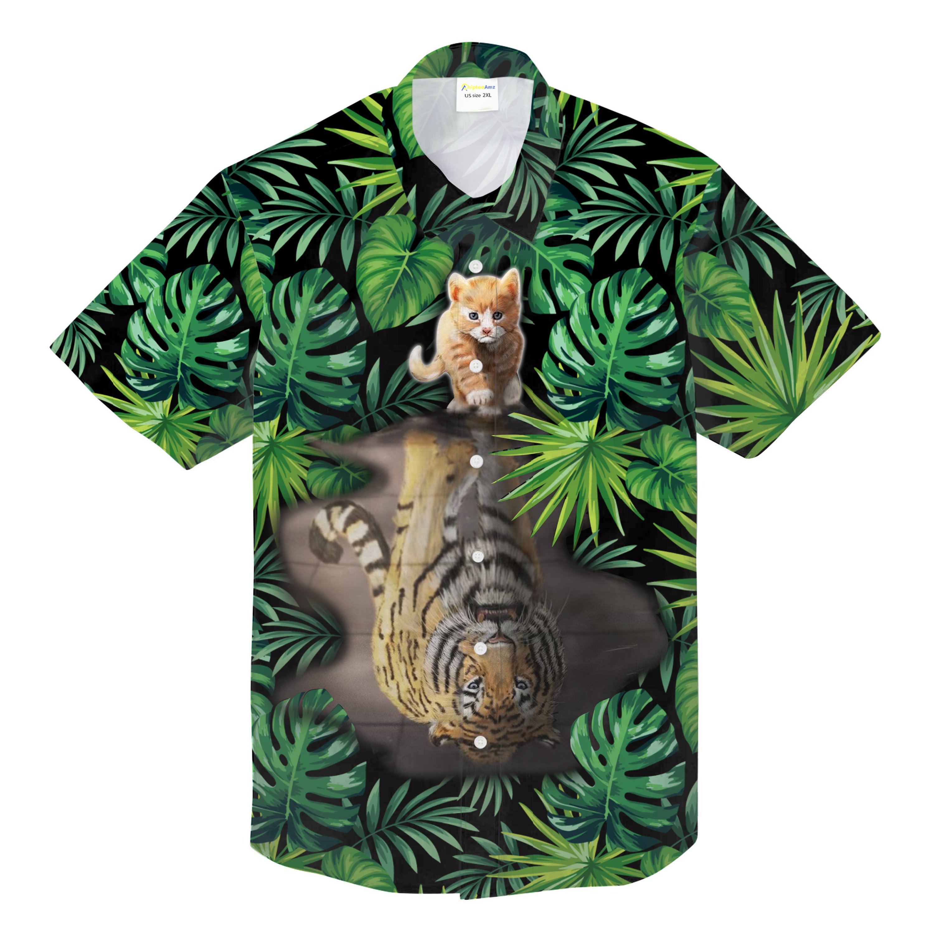 Cat Tiger Tropical Hawaiian Shirt Gift For Cat Lover Chipteeamz – TNN457