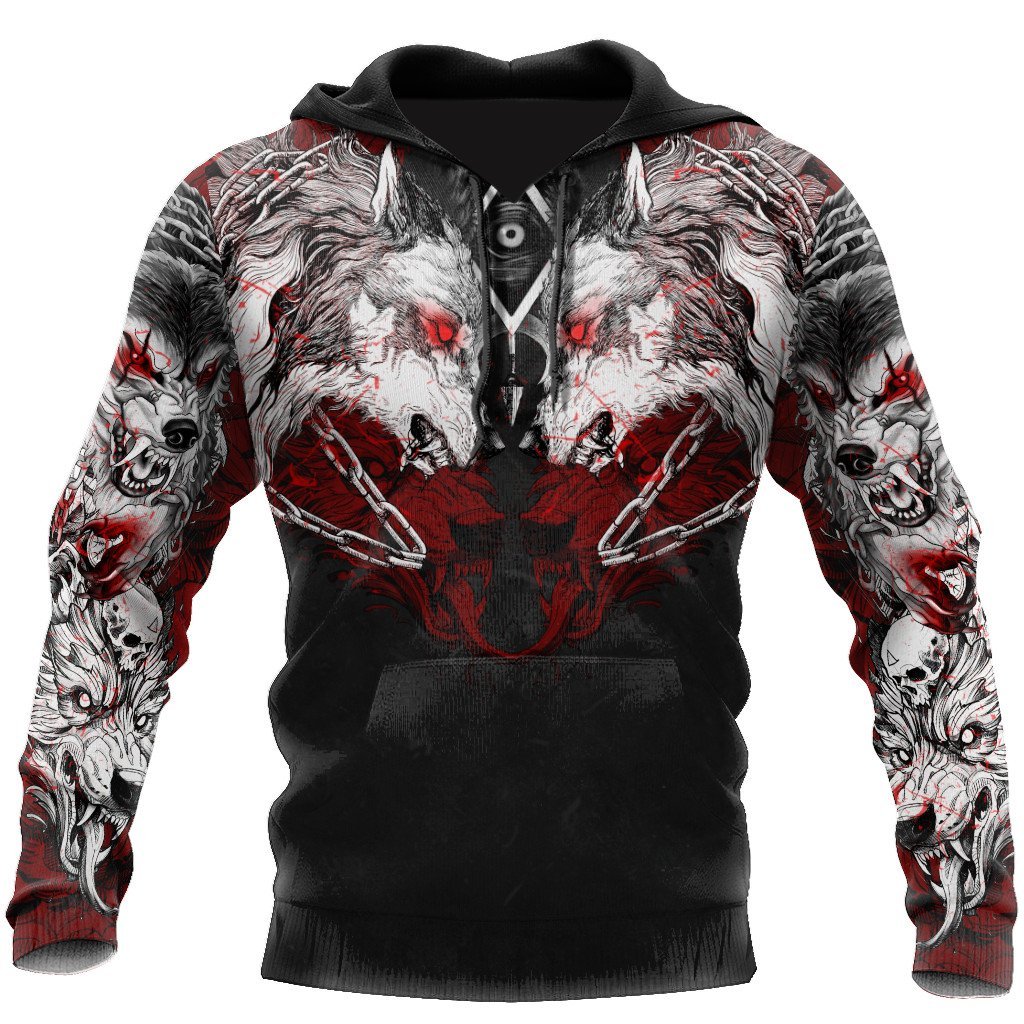 Wolf Tattoo 3D All Over Printed Unisex Shirt No 05