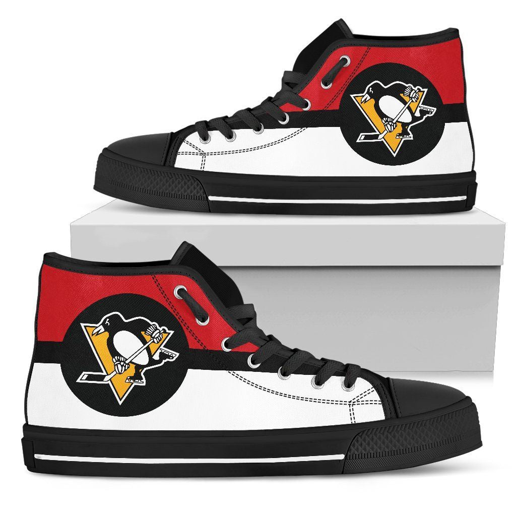 Logo Pittsburgh Penguins High Top Shoes