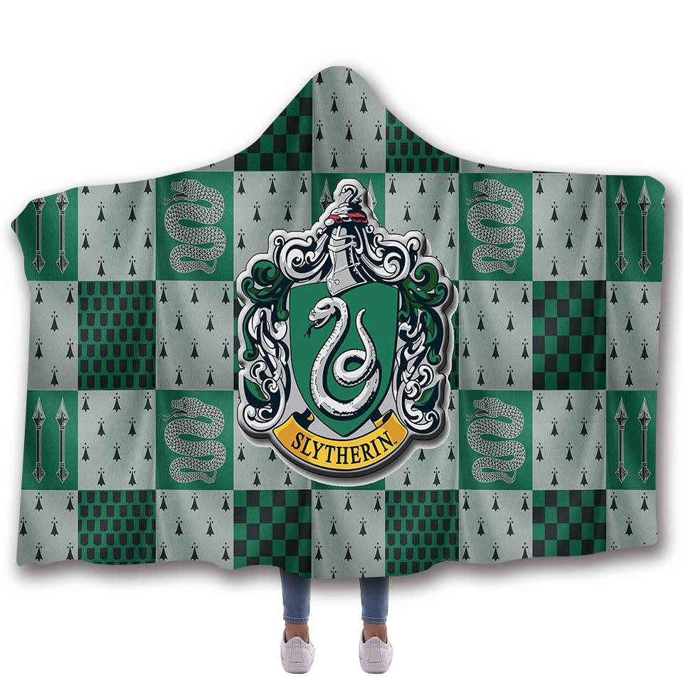 Animal Hooded Blankets – SLYTHERIN Series Fleece Hooded Blanket