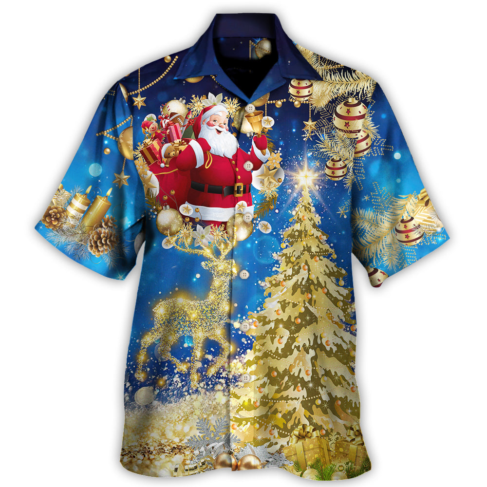 Christmas Tree Blue Style Hawaii Shirt Ha29507