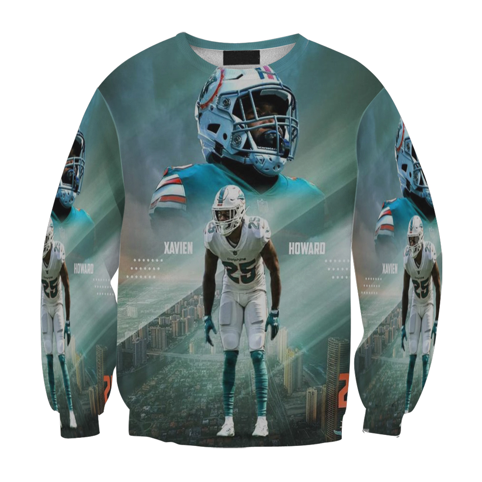 Miami Dolphins Xavien Howard4 Gift For Fan 3D Full Printing Sweatshirt