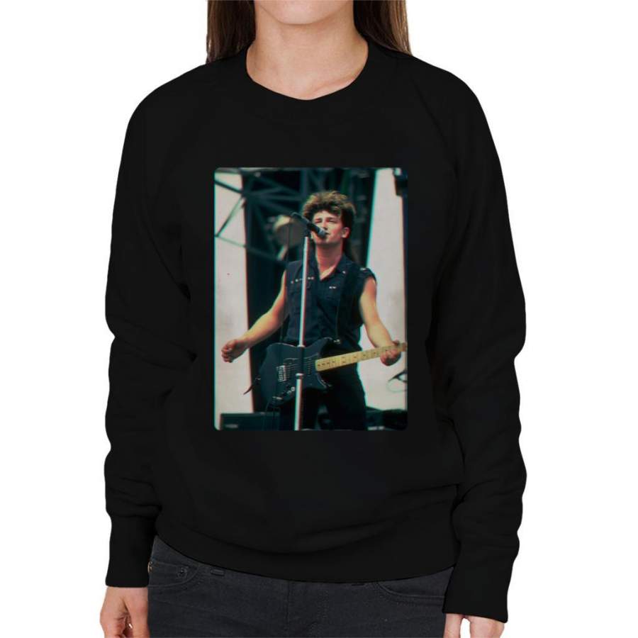 TV Times Bono Of U2 Guitar 3D Effect Women’s Sweatshirt