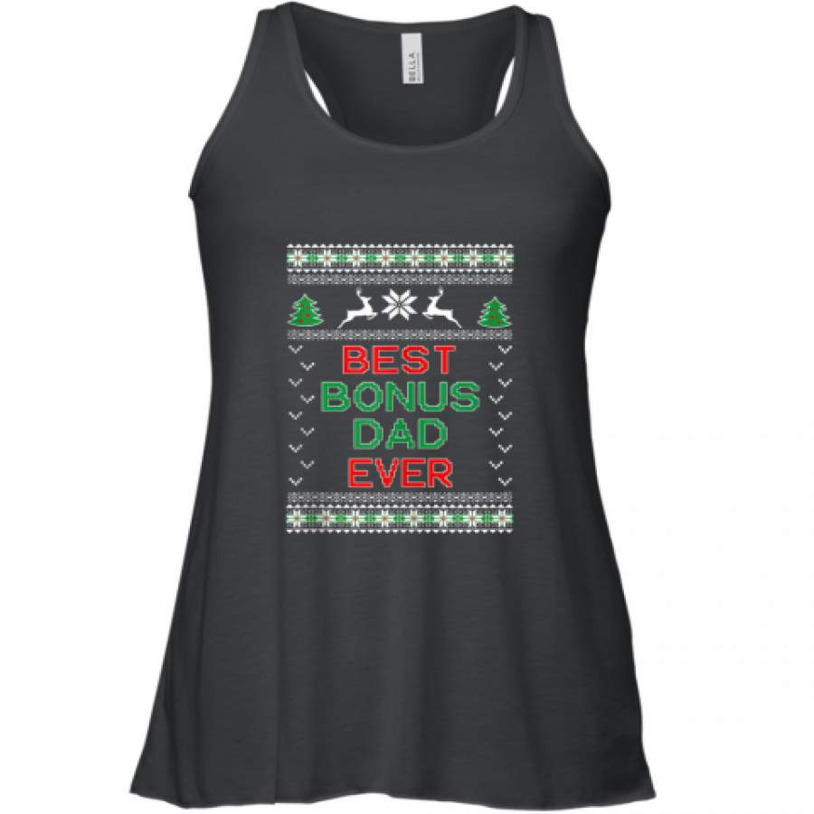 Bonus Dad Ugly Christmas shirt Racerback Tank