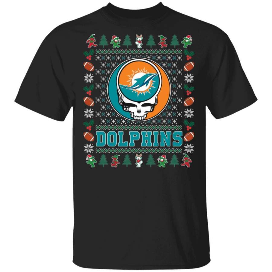 Dolphins T-Shirt Christmas Grateful Dead Deadhead Tee VA08