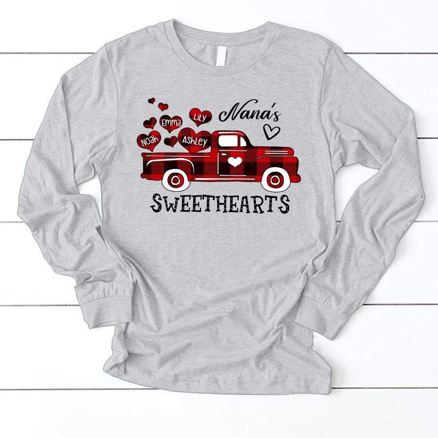 Nana sweatheart | Personalized Long Sleeve T-Shirt