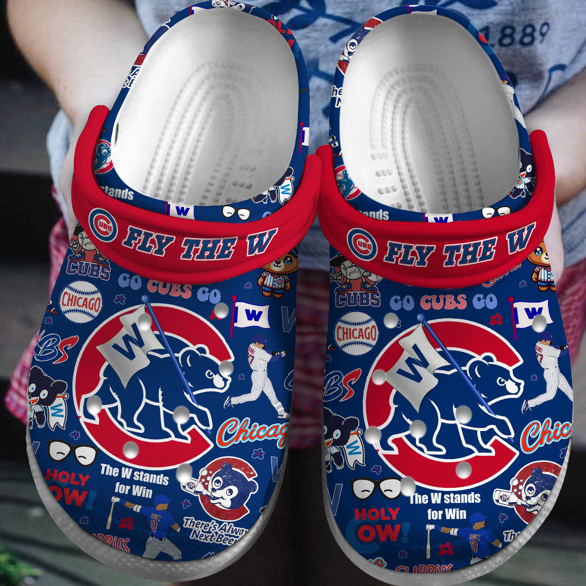 Chicago Cubs Baseball MLB Sport Crocss Crocband Clogs Shoes Comfortable For Men Women and Kids