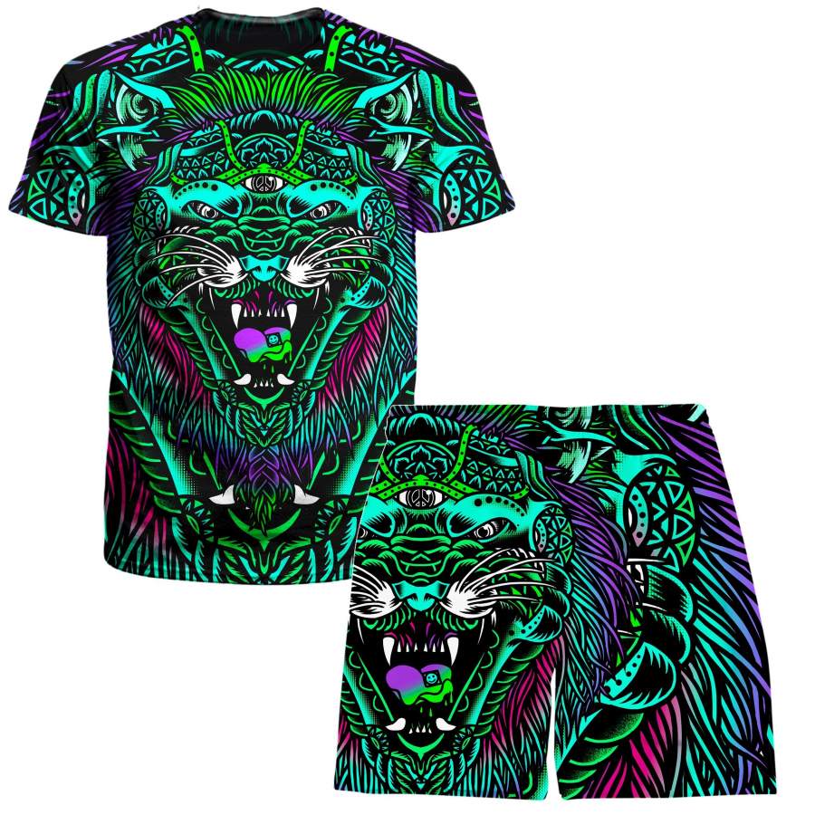 Acid Tiger T-Shirt and Shorts Combo