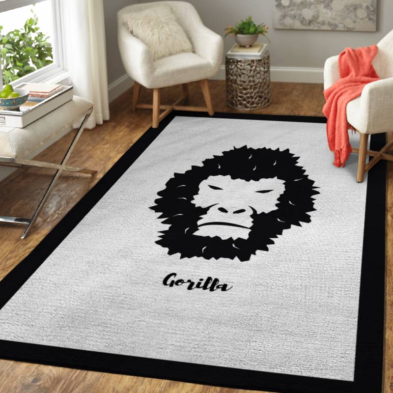 Gorilla Minimal Design – Minimal Animals Area Rug Carpet