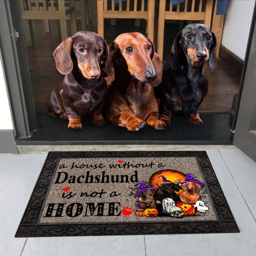 Dachshund 1 With Halloween M3 Doormat All Over Printed (6228)