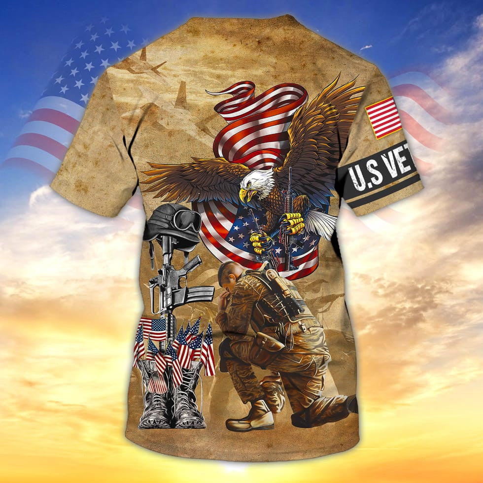 Us Veteran 3D All Over Print Shirt, Gift For Veteran