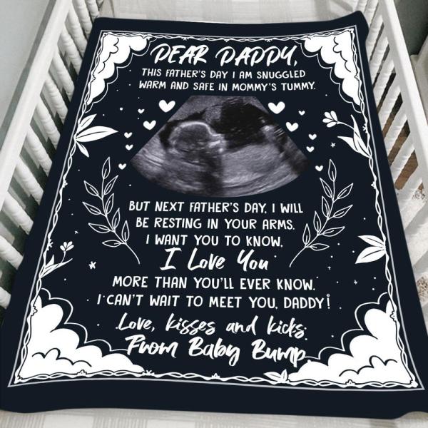 Personalized Father’S Day Gift For Dad To Be I Love You More Than You’Ll Ever Know Blanket