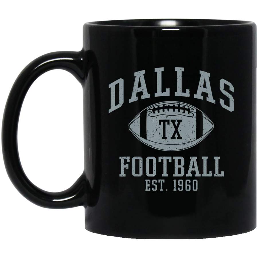 Dallas Texas Vintage Distressed Football Coffee Mug