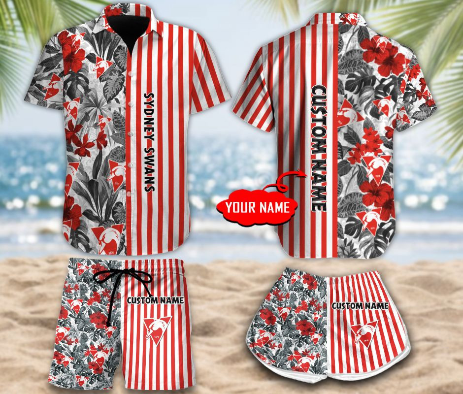 Sydney Swans Personalized Hawaiian Shirt And Shorts Combo Hawaiian Ha37849