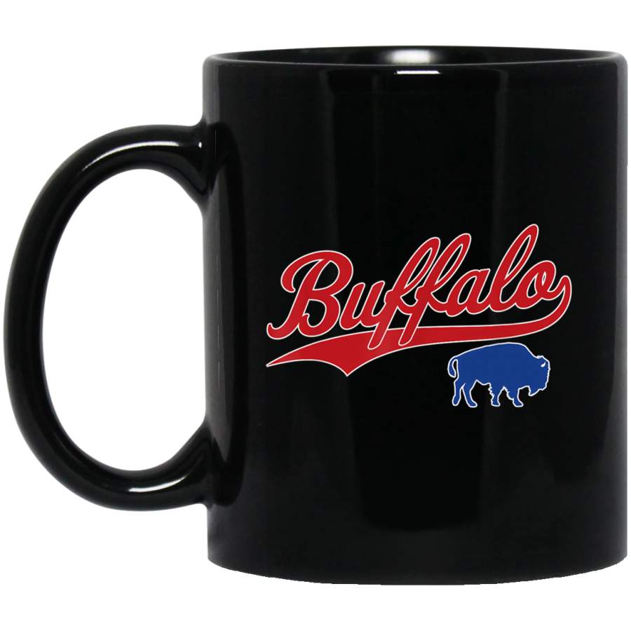 Buffalo Football – Vintage New York Bills Mafia Sport Black Mug