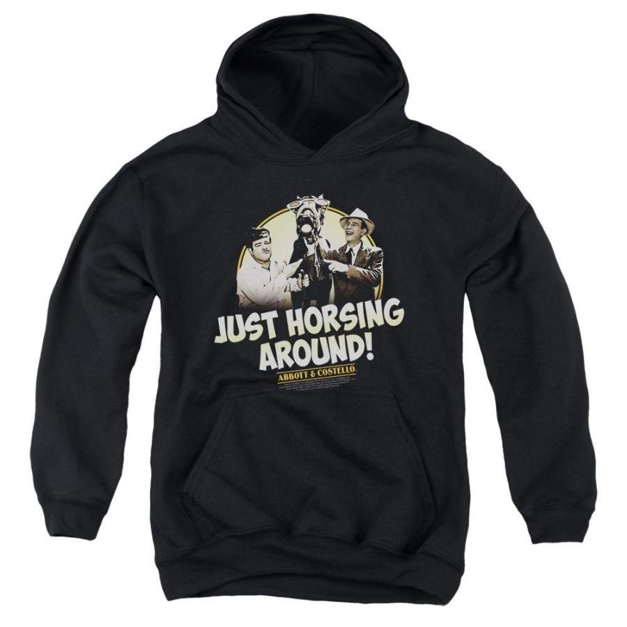 Abbott and Costello Horsing Around Youth Hoodie (Ages 8-12)