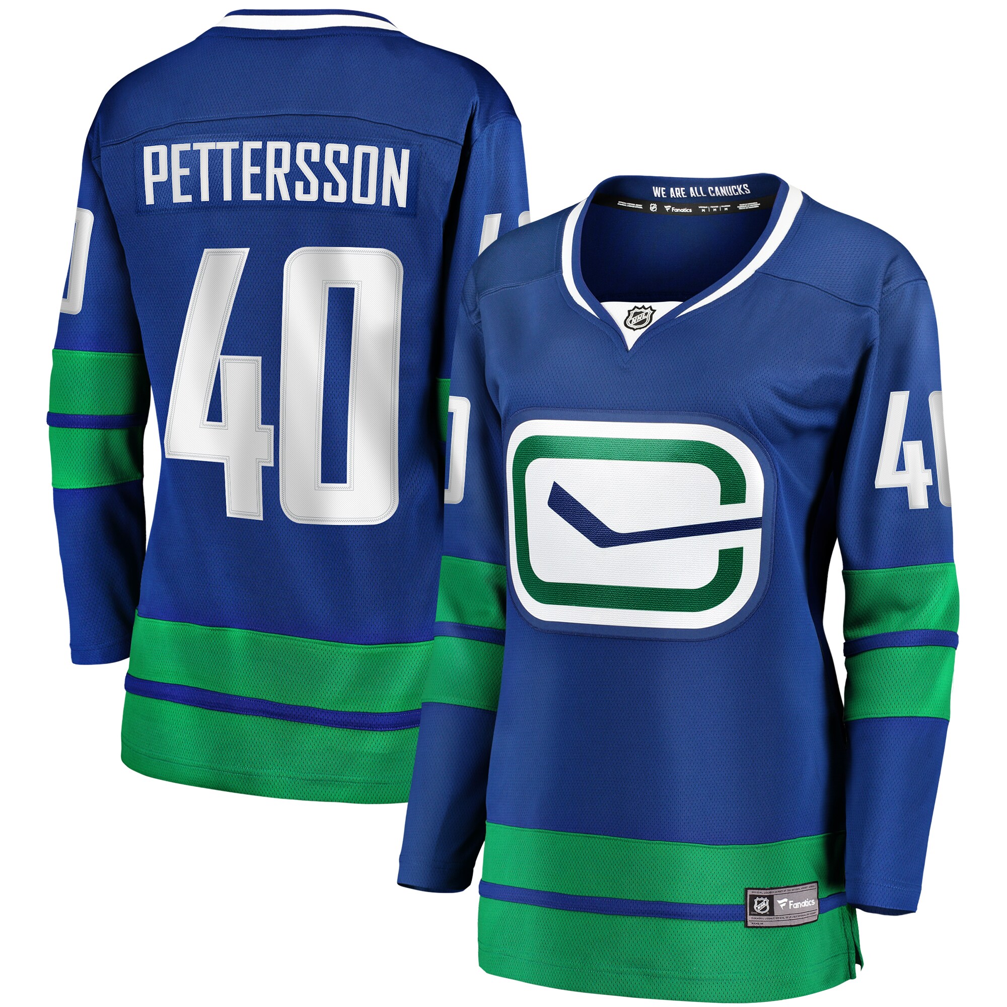 Women's Vancouver Canucks Elias Pettersson Royal Alternate Premier Breakaway Player Jersey