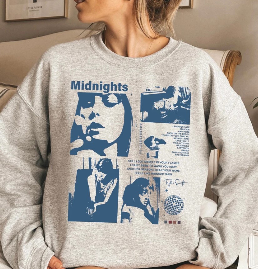 Taylor Swift Midnights Eras Tour Sweatshirt Outfit