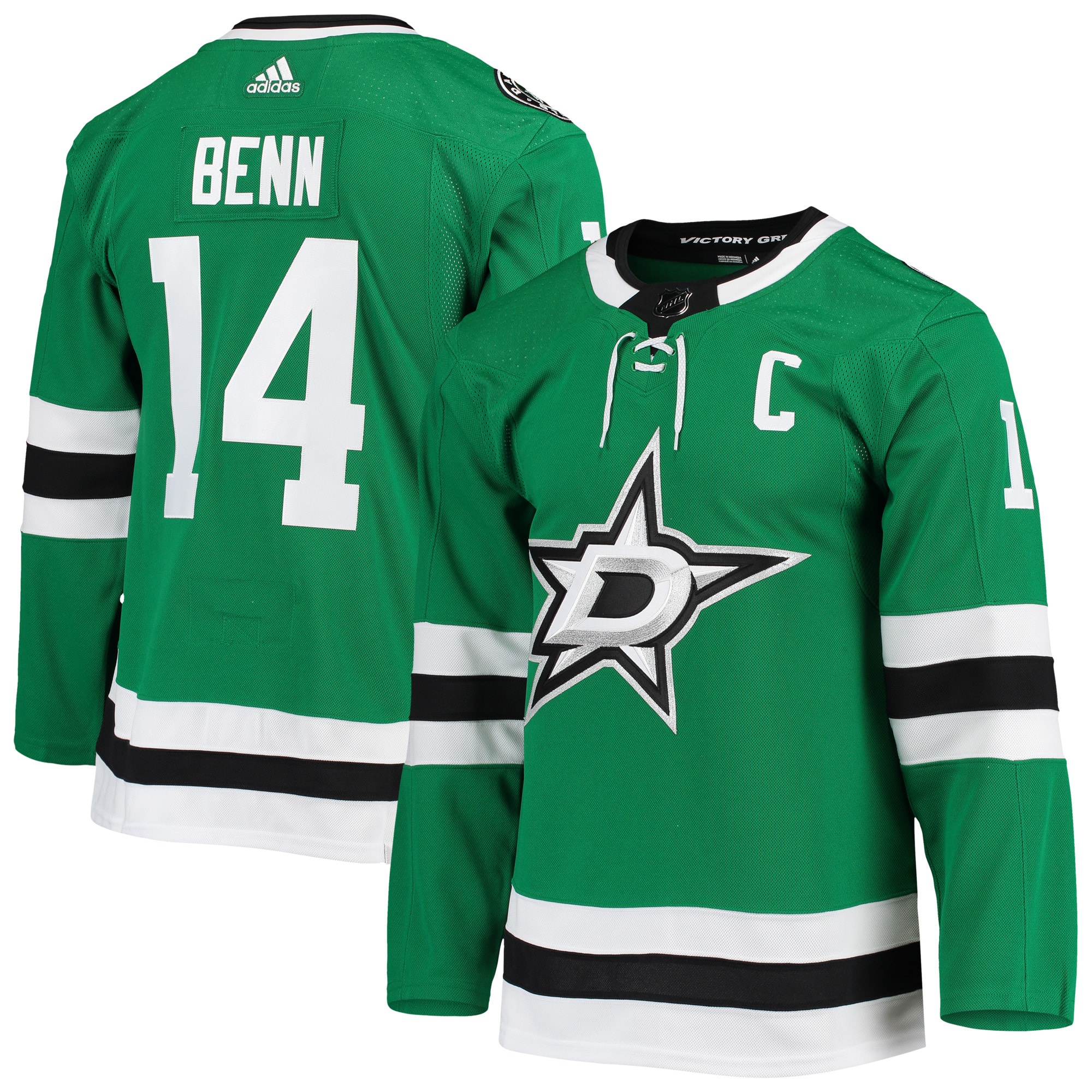 Jamie Benn Dallas Stars Home Primegreen Authentic Player Jersey – Kelly Green