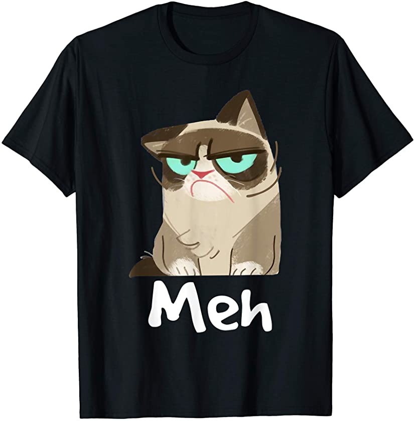 Meh – Clever Cat Kitten Kitty Paw Pet Animal Lover Gift T-Shirt