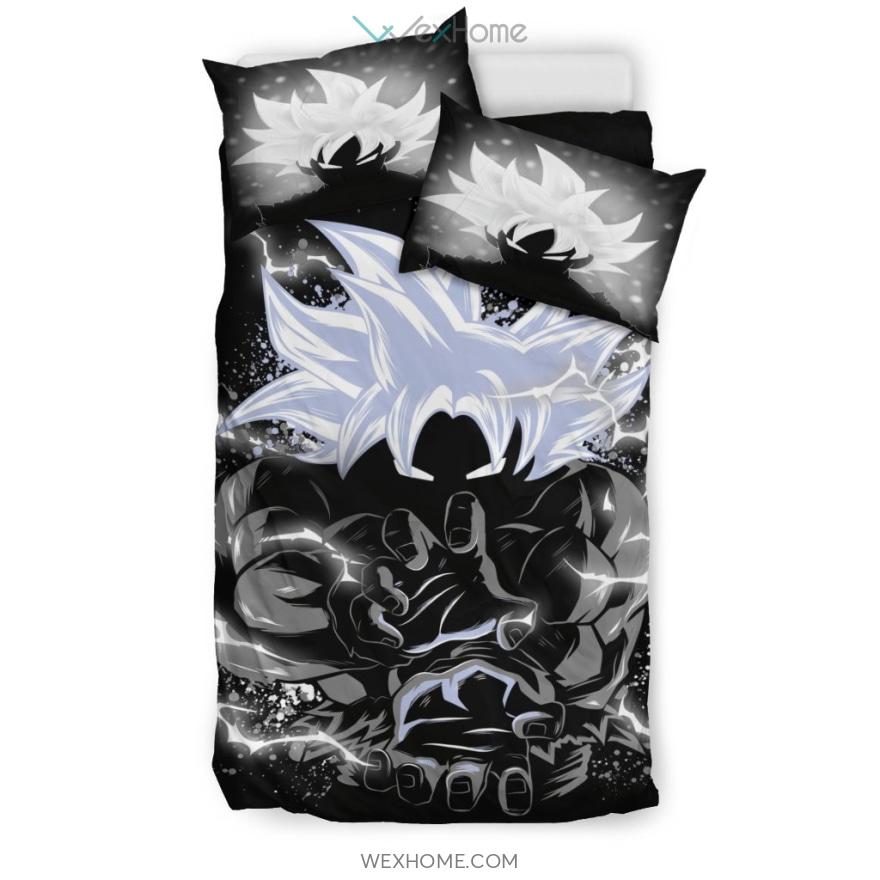 Goku Mastered Ultra Instinct Kamehameha Bedding Set – Duvet Cover And Pillowcase Set – Unique Design Amazing Gift