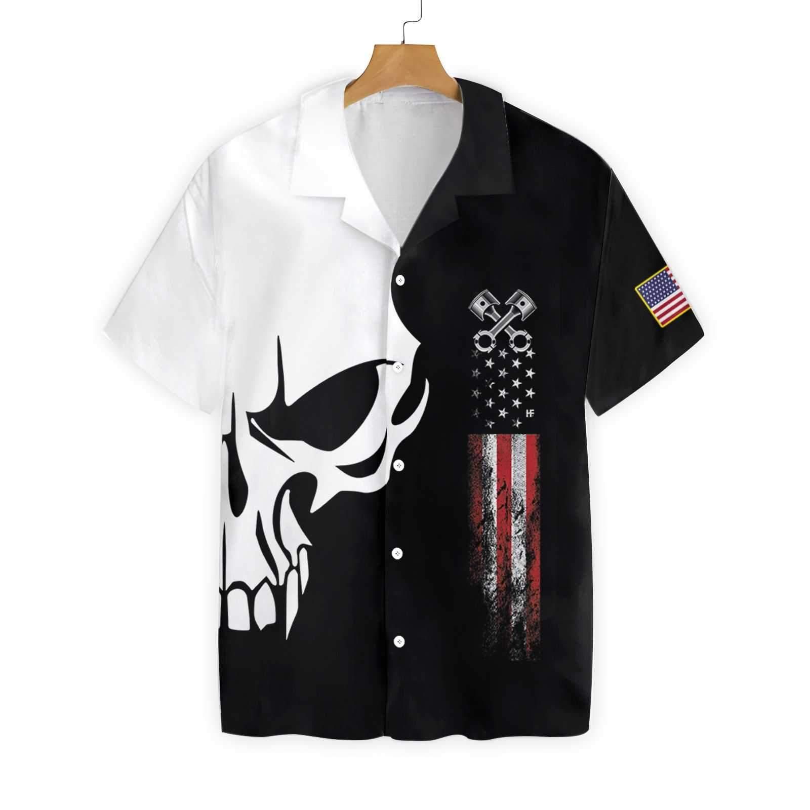 Mechanic Proud Skull 0502 Hawaii Shirt Ha46652