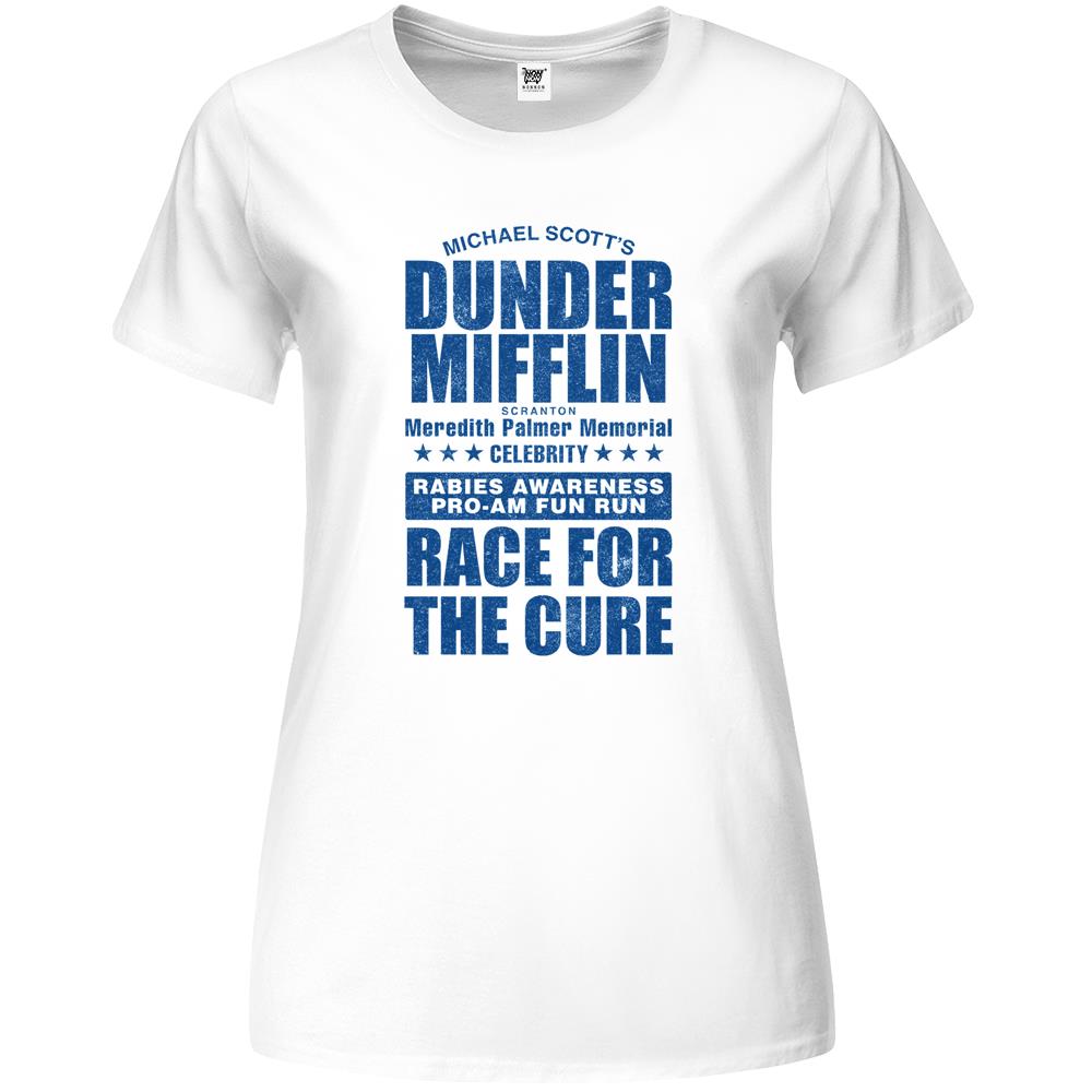 Dunder Mifflin Rabies Awareness Race For The Cure Premium Womens T Shirts