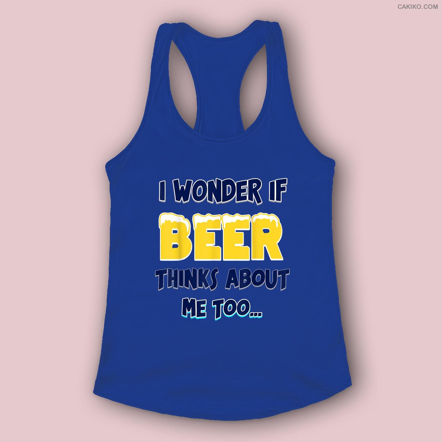 I Wonder If Beer Thinks About Me Too Women, Men Tank Top