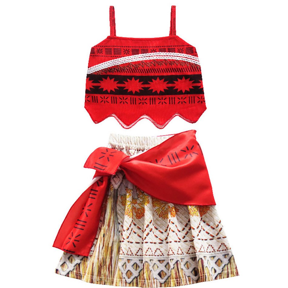 Baby Girl Moana Vaiana Dress Children Princess Dress Summer Costume Kids Girl Christmas Carnival Costume 3-10 Years alx