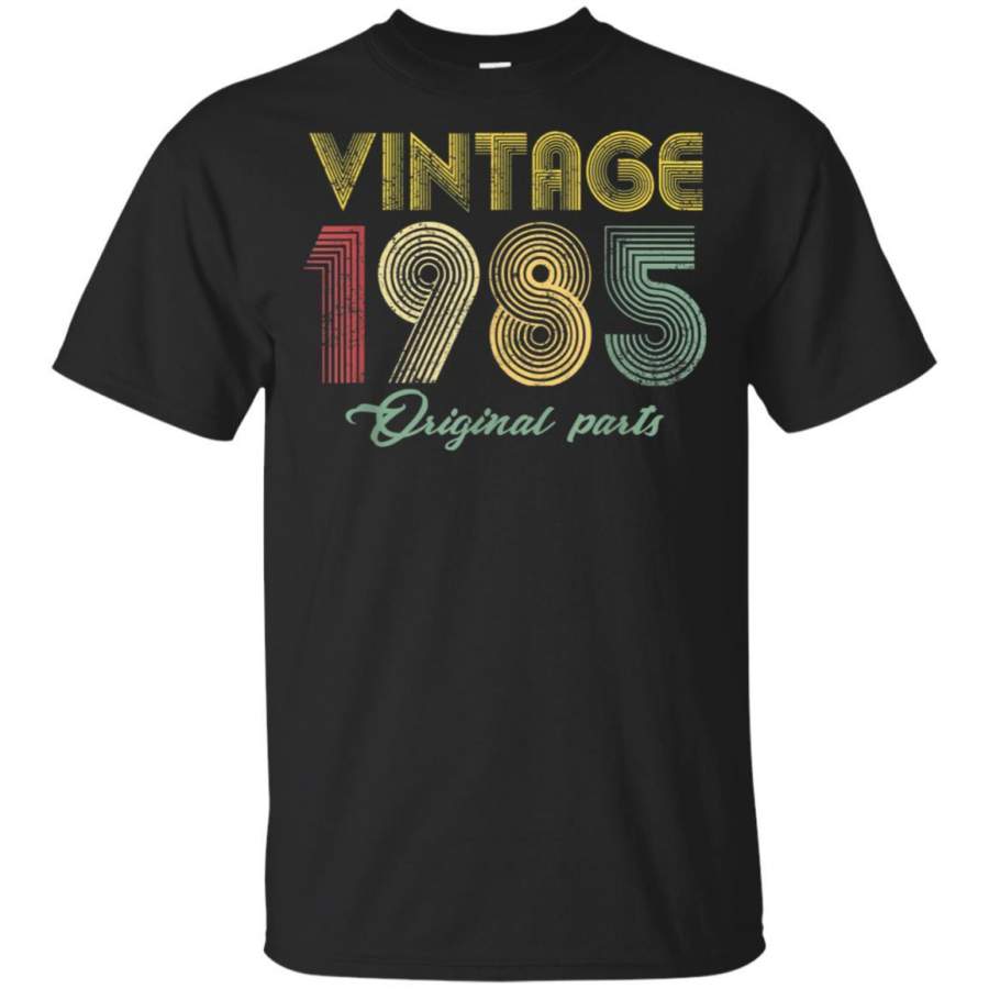 Vintage 1985 T-Shirt Retro 34th Birthday Gift Shirt