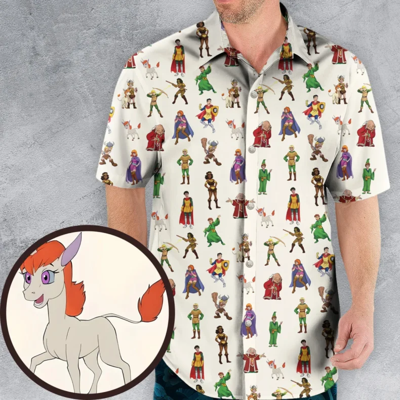 Sheila Uni Eric Diana Bobby Hank Dnd Hawaiian Shirt