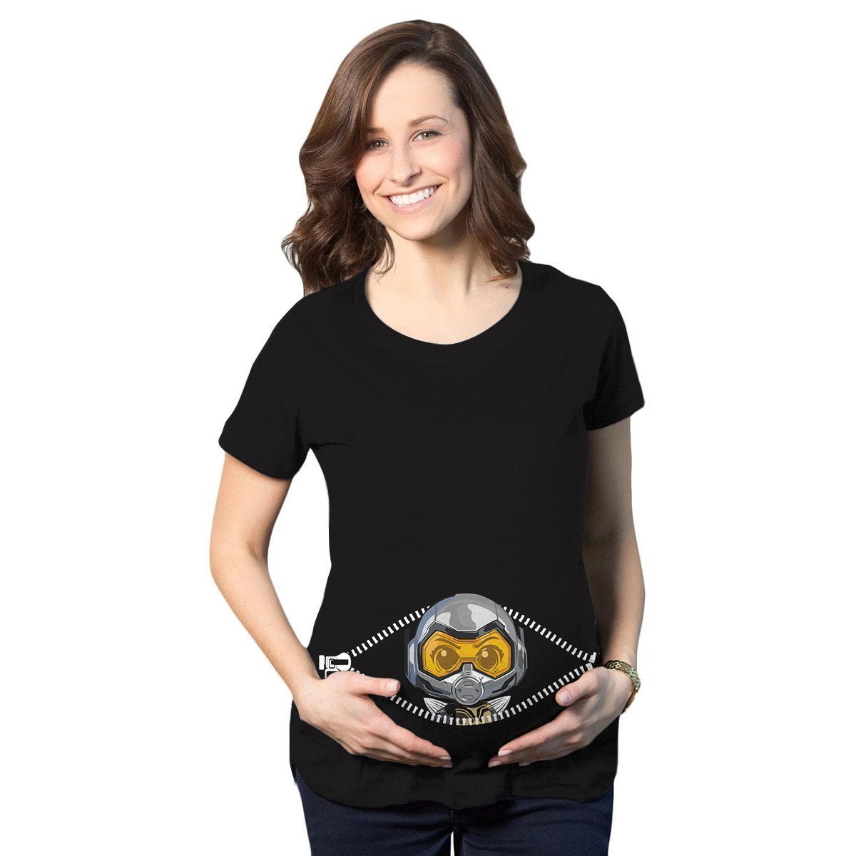 Baby Wasp Peeking Maternity T-Shirt V2