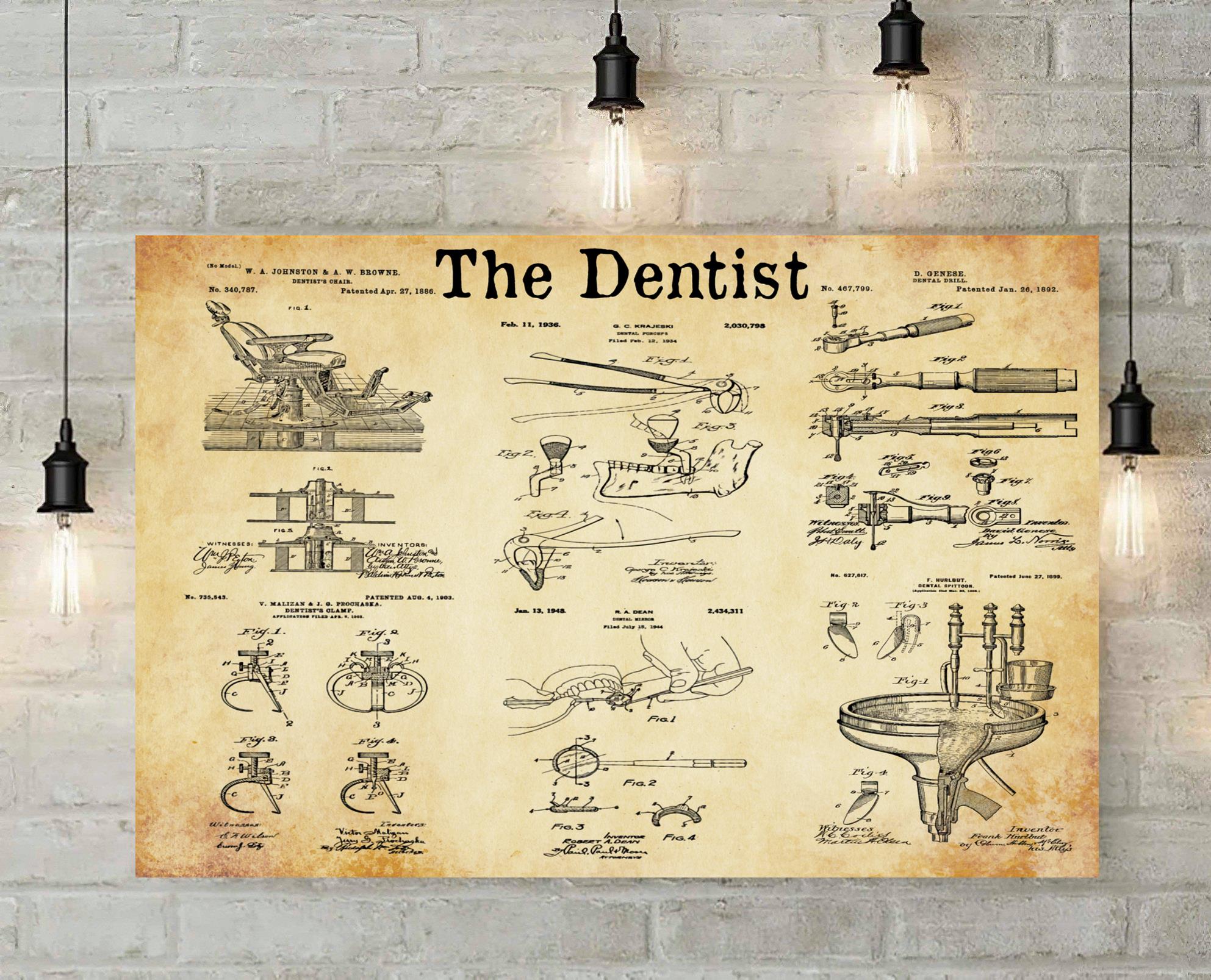 The Dentist Knowledge Horizontal Print Poster