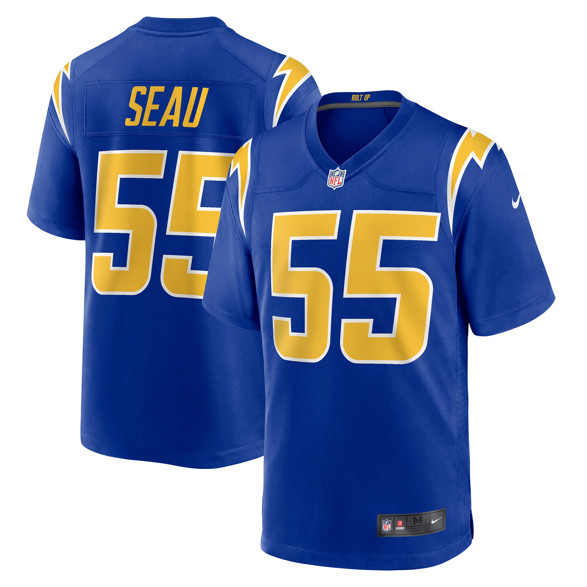 Men’s Los Angeles Chargers Junior Seau Royal Retired Player Alternate Game Jersey